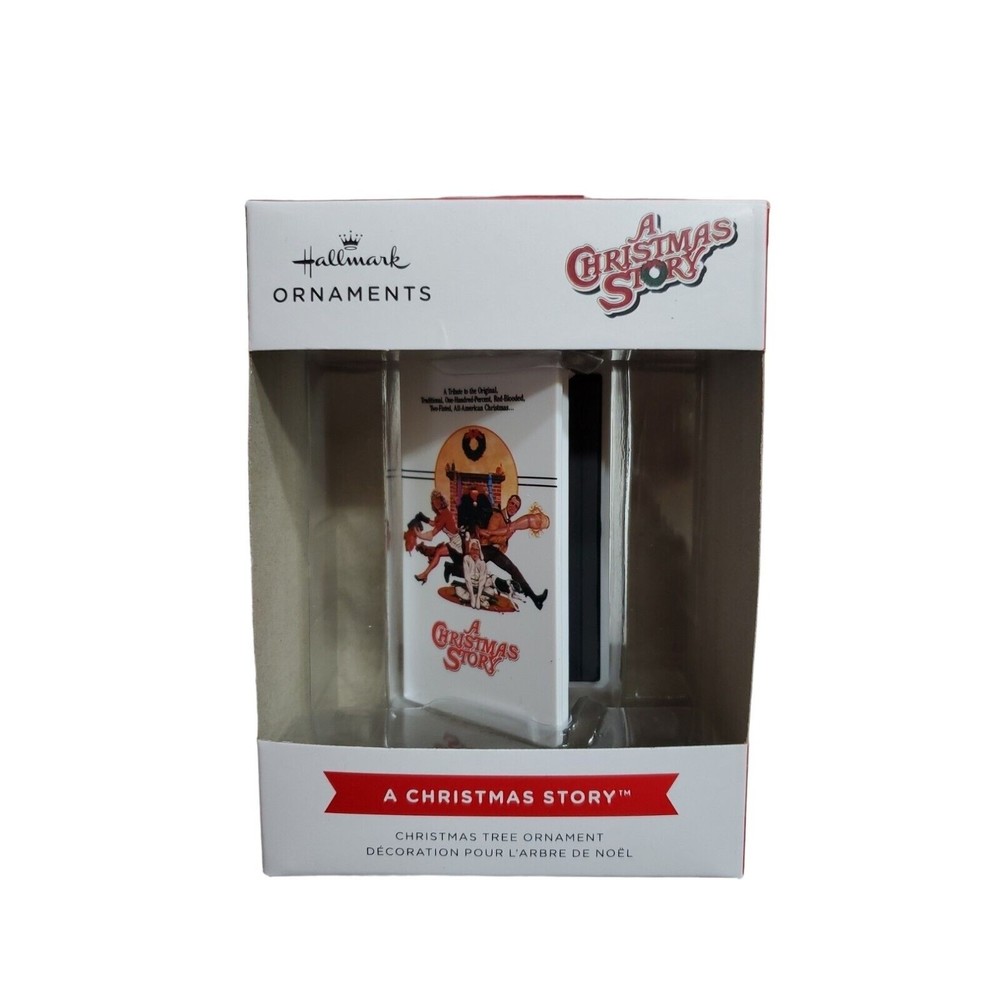 Hallmark A Christmas Story Movie Retro Video Cassette Case Christmas Ornament